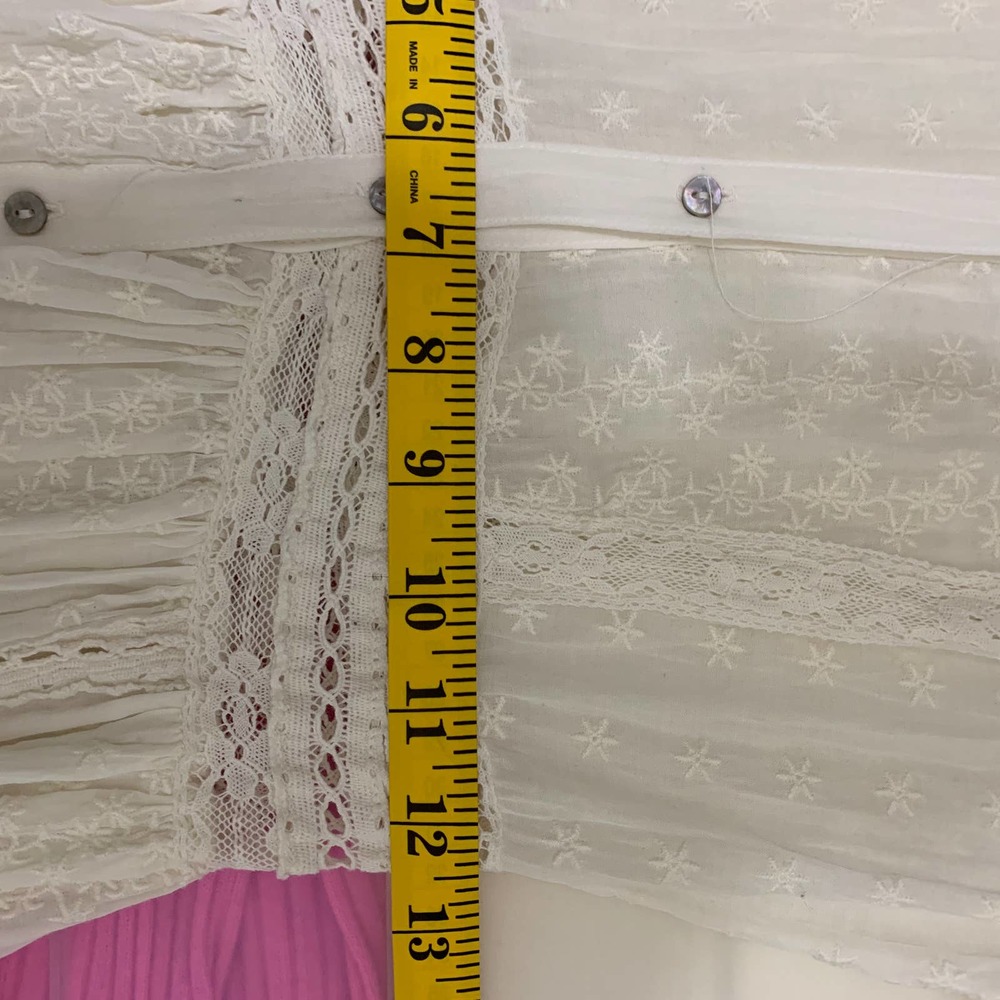 Urban Outfitters Victoria Midi Dress Ivory Size Small - Picture 13 of 13